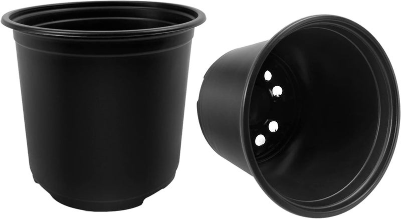 RAOOKIF 100 Pack Nursery Pots, 4 5 6 Inch Nursery Pot for Plants, Plastic Plant Pots with Drainage Holes, Garden Flower Pots for Transplanting, Succulents, Cuttings, Seedlings(4inch,100pcs) - Image 4